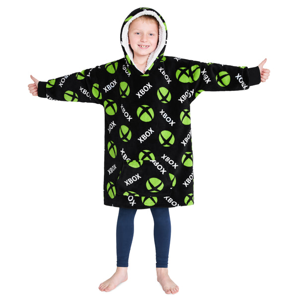 Xbox Fleece Blanket Hoodie for Boys and Teenagers - One Size - Get Trend