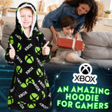 Xbox Fleece Blanket Hoodie for Boys and Teenagers - One Size - Get Trend