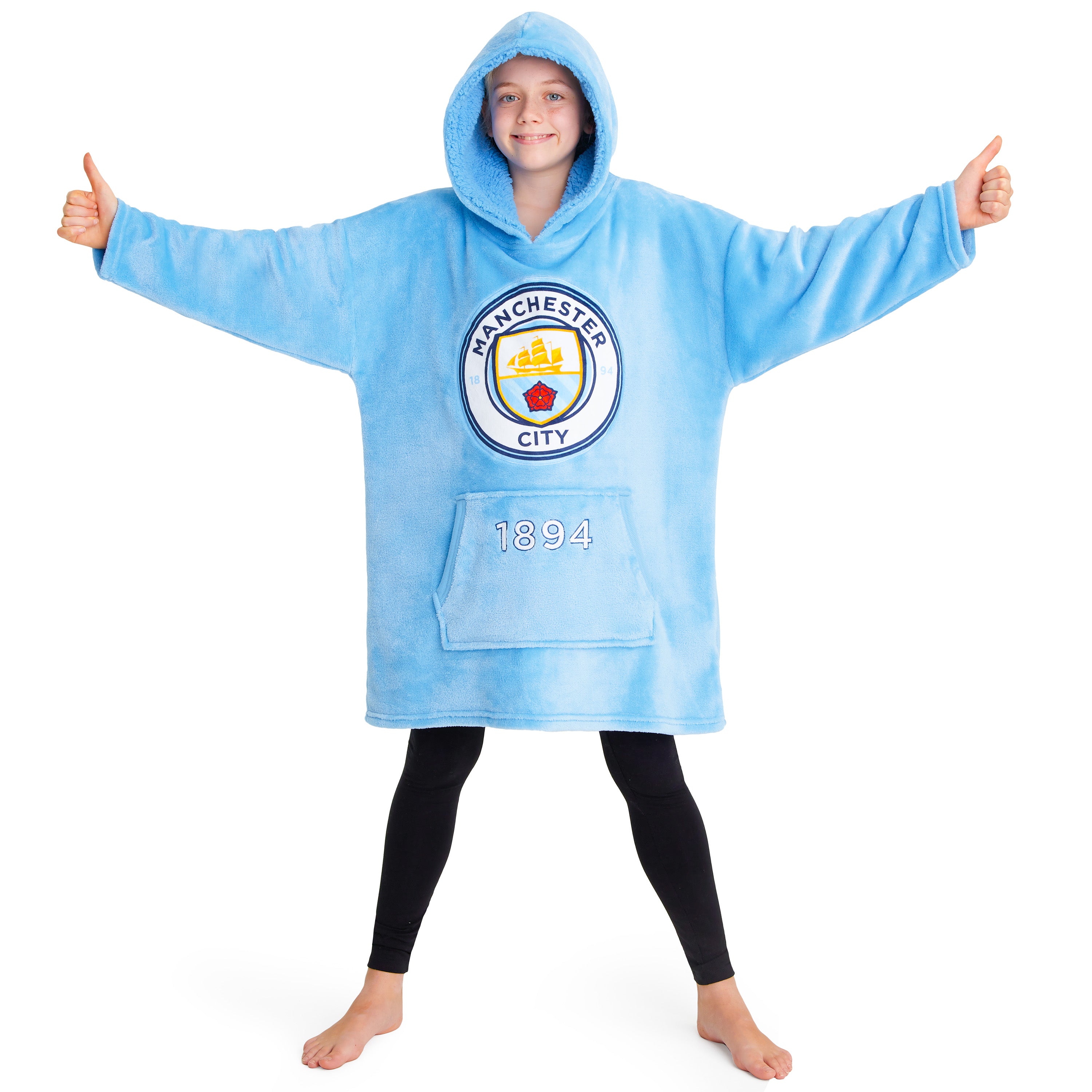 Manchester City Oversized Hoodie for Boys y