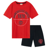 Get Trend Pyjamas for Boys Teens Short Football PJs Set Breathable Nightwear Loungewear - Get Trend