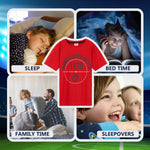 Get Trend Pyjamas for Boys Teens Short Football PJs Set Breathable Nightwear Loungewear - Get Trend