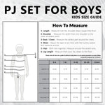 Get Trend Pyjamas for Boys Teens Short Football PJs Set Breathable Nightwear Loungewear - Get Trend