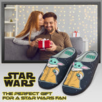 Disney Men's Slippers - Baby Yoda Indoor House Shoes  Non Slip Sole - Gifts for Him - Get Trend