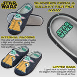 Disney Men's Slippers - Baby Yoda Indoor House Shoes  Non Slip Sole - Gifts for Him - Get Trend