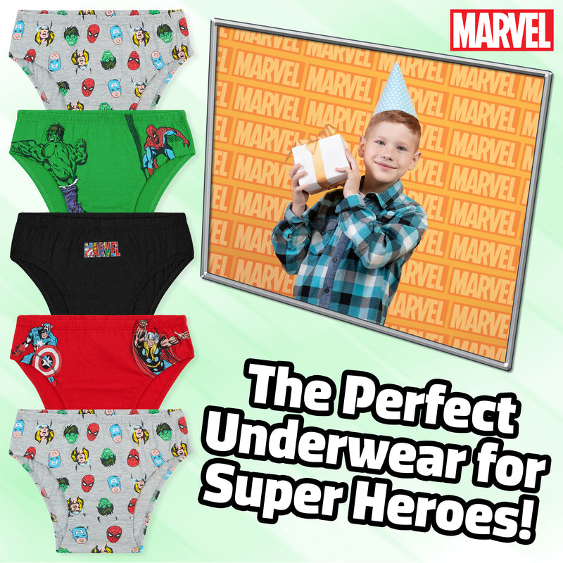 Marvel Boys Underwear 5 Pack - Marvel Superheroes Underwear for Boys