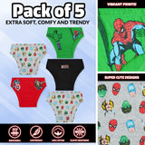 Marvel Boys Underwear 5 Pack - Marvel Superheroes Underwear for Boys - Get Trend