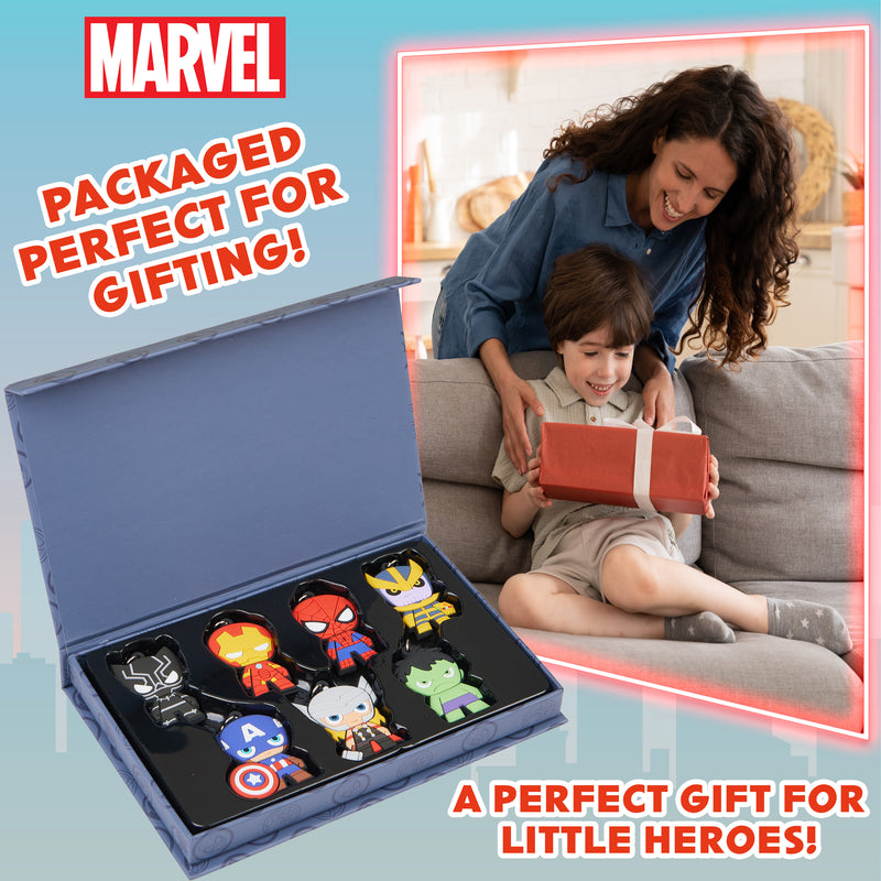 Marvel Keyrings - Avengers Keyrings 7 Pack Mini Figures Keyrings for Kids Avengers Gifts - Get Trend