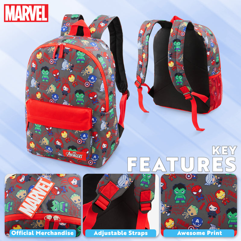 Marvel Boys Backpack Superhero Backpacks for Kids