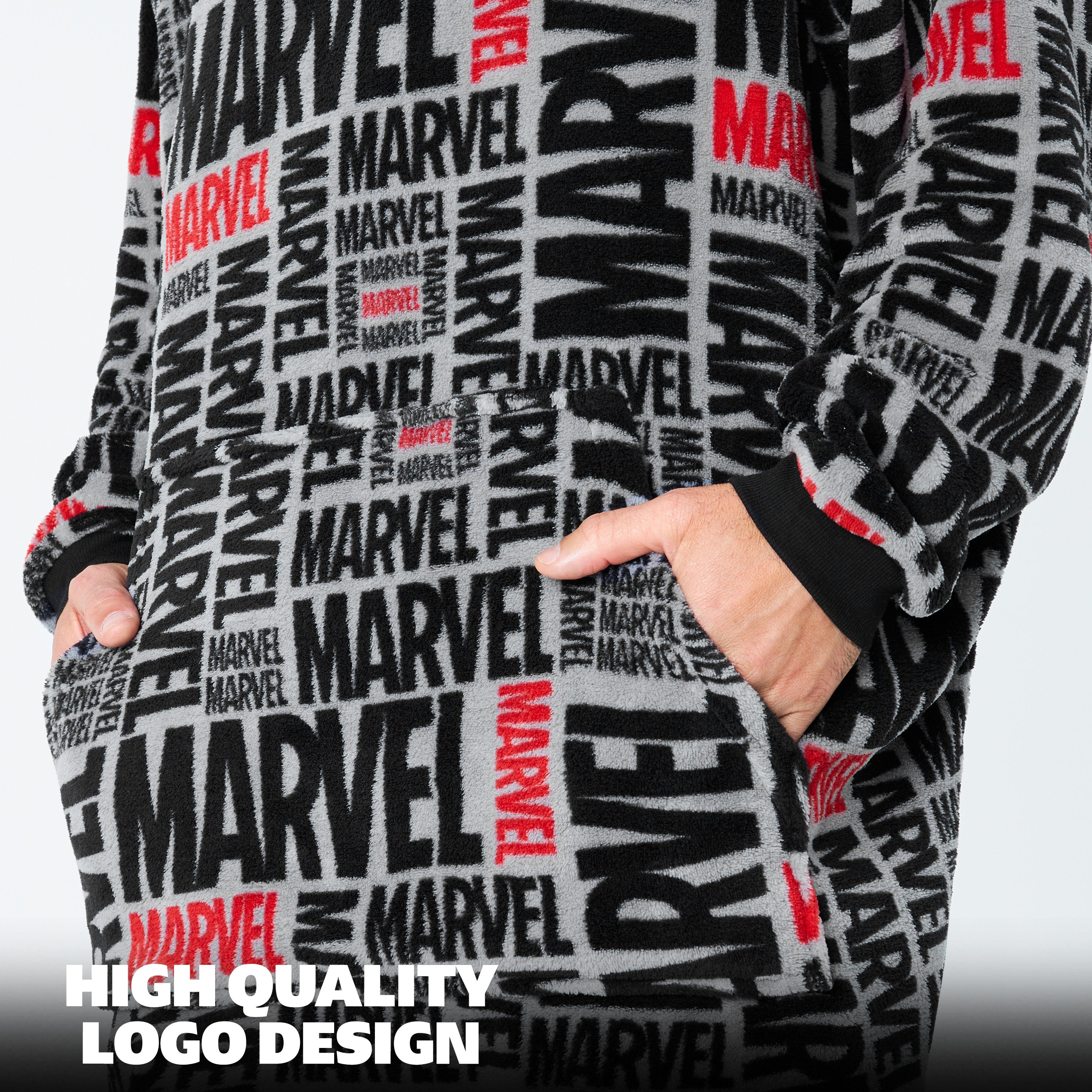 Marvel Oversized Hoodie Blanket for Men - Get Trend