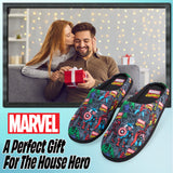 Marvel Mens Slippers Avengers  Novelty Slippers