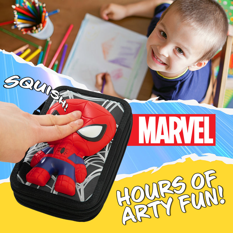 Marvel Pencil Case with Stationery Included, Spiderman Pencil Case