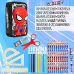 Marvel Pencil Case with Stationery Included, Spiderman Pencil Case - Get Trend