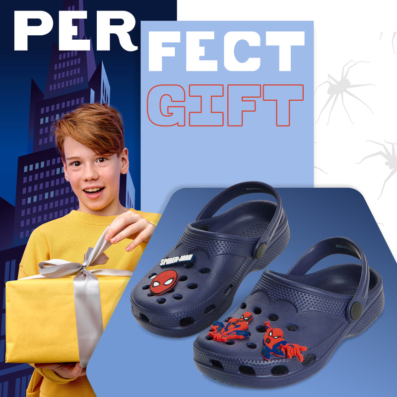 Marvel Kids Clogs with Charms for Boys Spiderman Gifts for Boys - Get Trend