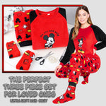 Mickey Mouse Womens Pyjamas, Loungewear and Fluffy Socks Stitch Gift Set 2