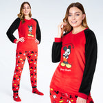 Mickey Mouse Womens Pyjamas, Loungewear and Fluffy Socks Stitch Gift Set 4