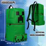 Minecraft Children's Backpacks for Boys, Creeper Green Rucksack - Get Trend