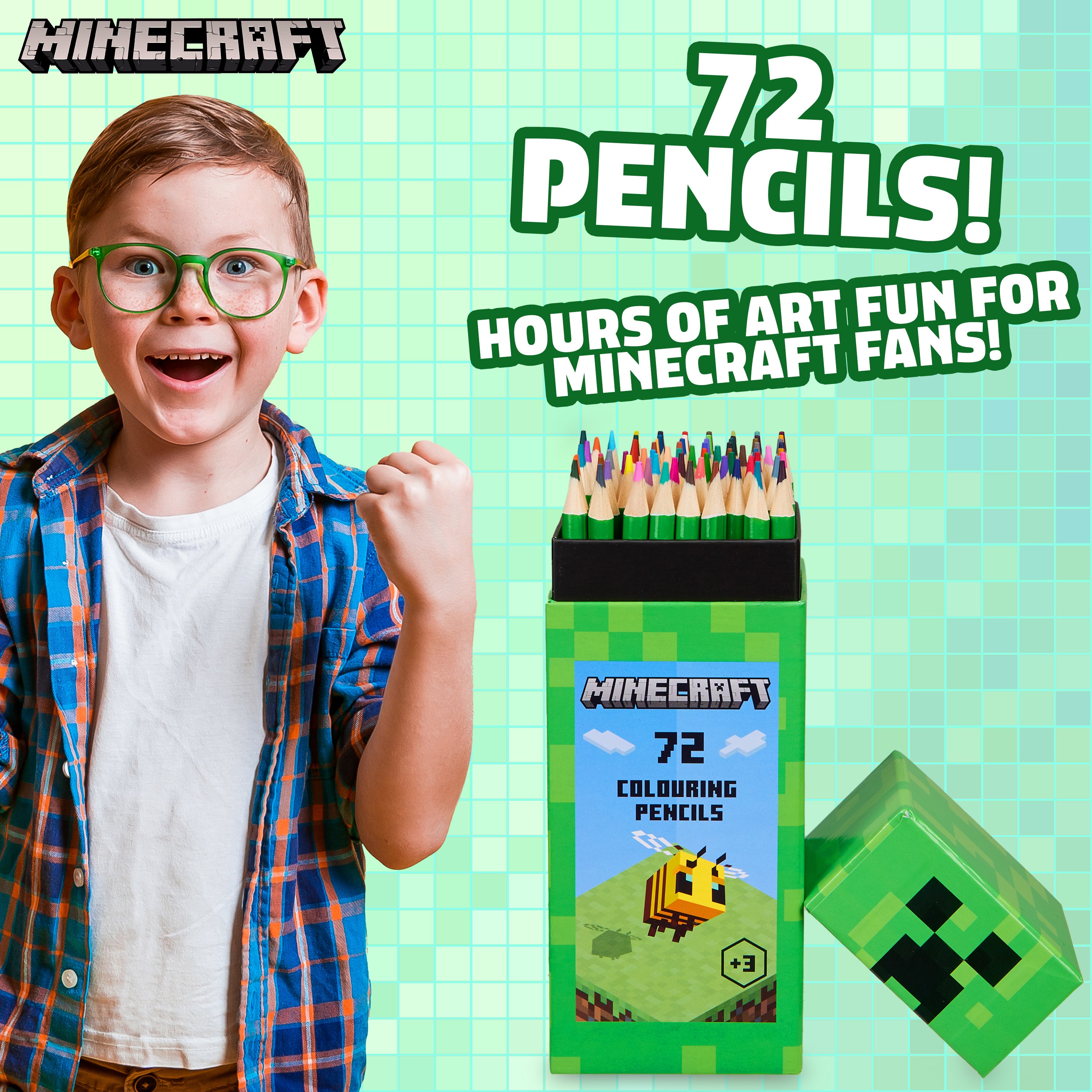 Minecraft Coloring Set Minecraft Colouring Pencils Set for Kids 72 Pencils Colouring Box Cree ...