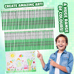 Minecraft Colouring Pencils Set for Kids 72 Pencils Colouring Box Creeper Design - Get Trend