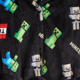 Minecraft Dressing Gown for Boys, Fluffy Fleece Bathrobe Kids Teens - Get Trend