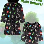Minecraft Dressing Gown for Boys, Fluffy Fleece Bathrobe Kids Teens - Get Trend