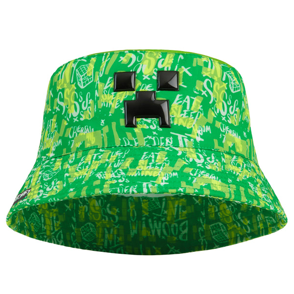 Minecraft Bucket Hat  for Boys - Eat, Sleep, Repeat Bucket Hat for Kids - Get Trend