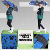 Minecraft Umbrella Kids Clear Dome Folding Umbrella Boys and Girls Travel - Get Trend