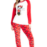 Minnie Mouse Womens Pyjamas, Loungewear and Fluffy Socks Stitch Gift Set 4