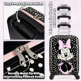 Disney Carry On Suitcase for Kids, Minnie Mouse Cabin Bag with Wheels - Get Trend