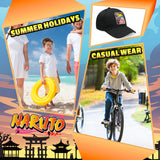 Naruto Boys Cap Summer Holiday Essentials Adjustable Strap Peaked Baseball Cap