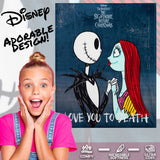 Disney The Nightmare Before Christmas Soft Fleece Bed Blanket, 150 x 130cm (Multi)