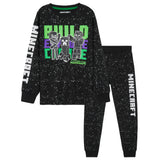 Minecraft Boys Pyjamas Set Lounge Wear Long Top and Bottoms