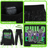 Minecraft Boys Pyjamas Set Lounge Wear Long Top and Bottoms
