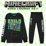 Minecraft Boys Pyjamas Set Lounge Wear Long Top and Bottoms