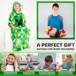 Minecraft Fleece Hoodie Blanket for Kids - Green - Get Trend