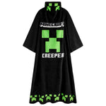 Minecraft Wearable Blanket for Kids and Teenagers - Black - Get Trend