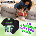 Minecraft Boys Pyjamas Set, Minecraft T-Shirt and Bottoms Pyjamas Set - Get Trend