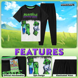 Minecraft Boys Pyjamas Set, Minecraft T-Shirt and Bottoms Pyjamas Set - Get Trend