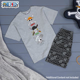 One Piece Boys Short Pyjamas Set, Breathable Lounge Wear - Anime Gifts