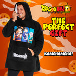 Dragon Ball Z Blanket Hoodie for Men and Teenagers - Cosy Oversized Fleece Hoodie - Get Trend
