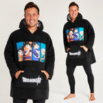 Dragon Ball Z Blanket Hoodie for Men and Teenagers - Cosy Oversized Fleece Hoodie - Get Trend