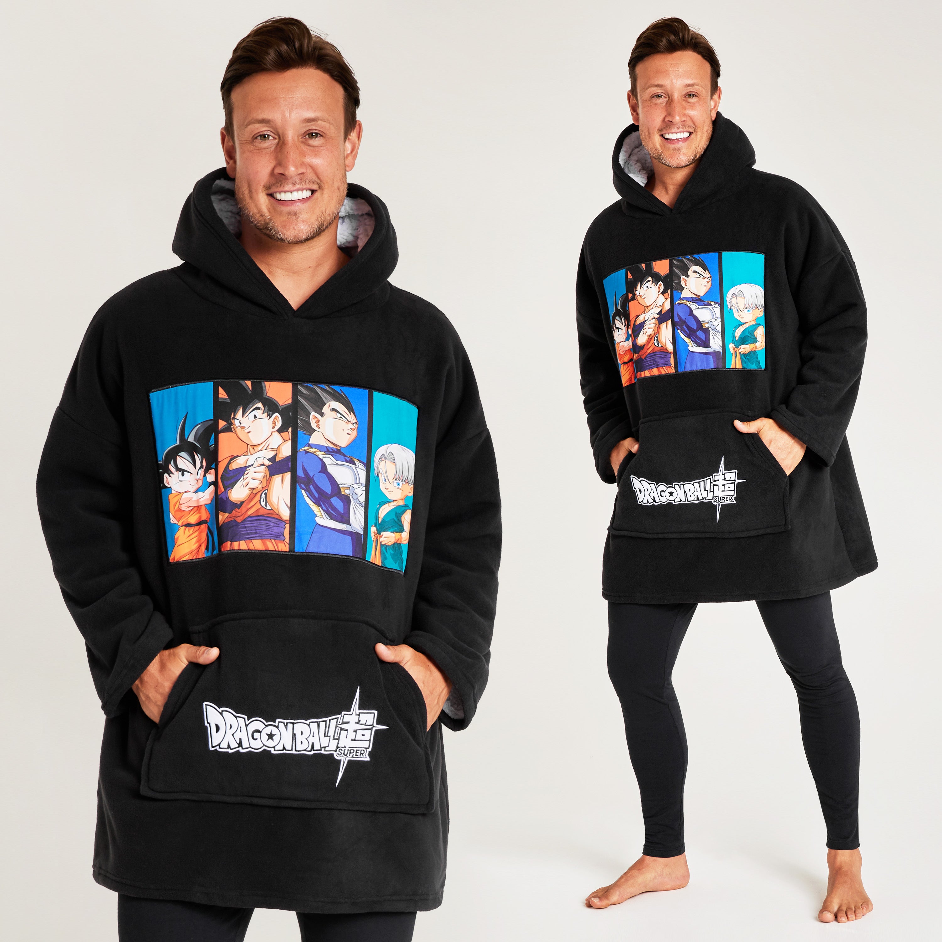 Dragon Ball Z Blanket Hoodie for Men and Teenagers - Cosy Oversized Fleece Hoodie - Get Trend