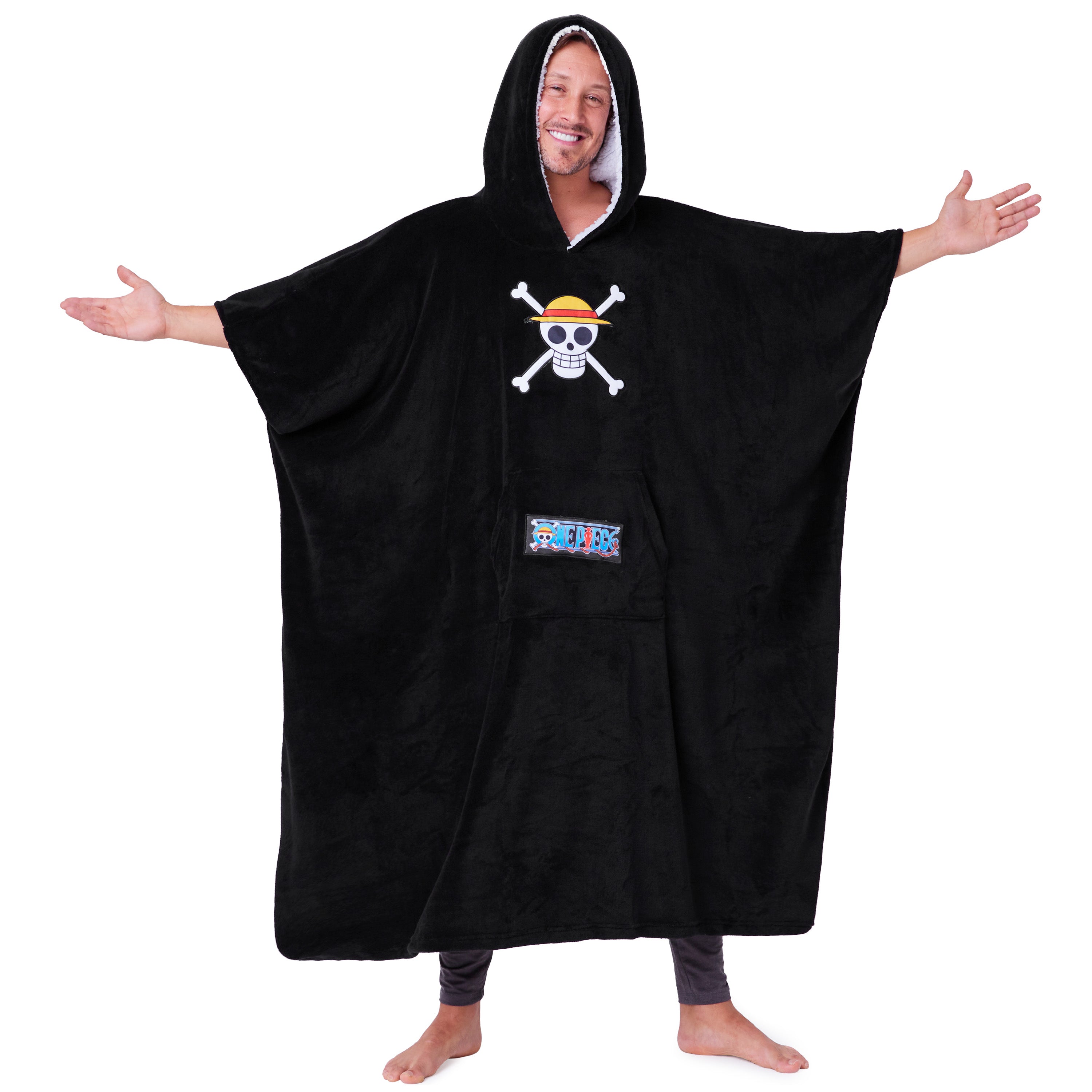 One Piece Hoodie Blanket for Adults and Teenagers Cosy Oversized Wearable Blanket - Get Trend