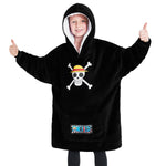 One Piece Fleece Hoodie Blanket for Boys Teenagers - One Size Kids Oversized Hoodie - Get Trend