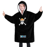 One Piece Fleece Hoodie Blanket for Boys Teenagers - One Size Kids Oversized Hoodie - Get Trend