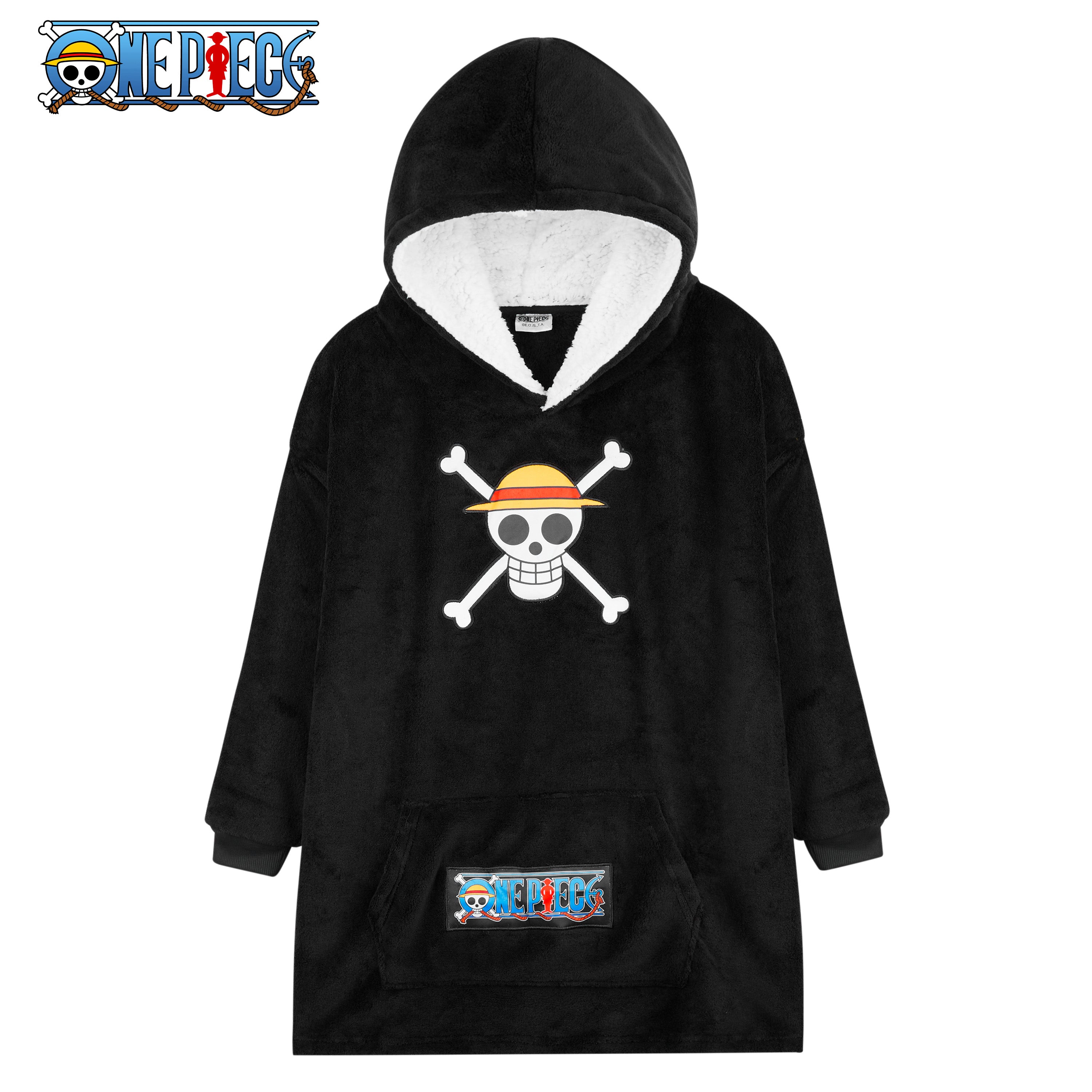 One Piece Fleece Hoodie Blanket for Boys & Teenagers - Get Trend