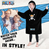 One Piece Fleece Hoodie Blanket for Boys Teenagers - One Size Kids Oversized Hoodie - Get Trend
