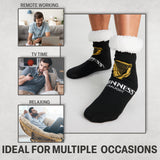 Guinness Gifts for Men Slipper Socks, Warm Fluffy Non Slip Bed Socks Gifts for Boyfriend Husband Irish Gifts