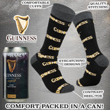 Guinness Socks Pack of 4 Calf Length Soft Funny Socks for Men Adults Gifts for Boyfriend Husband