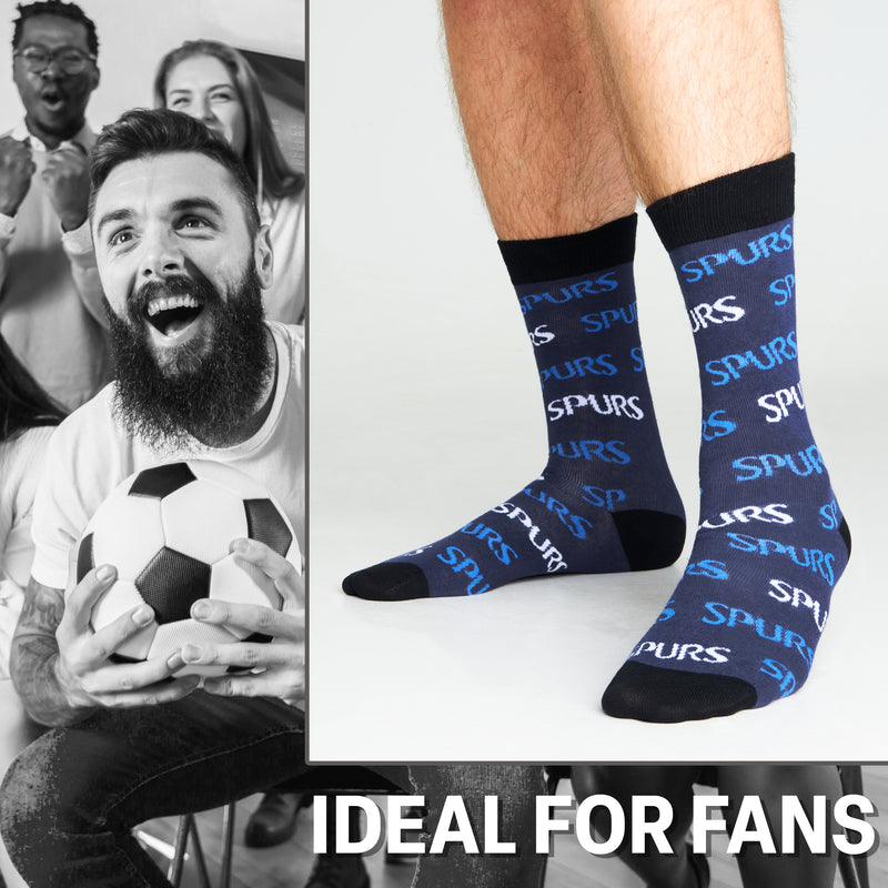 Tottenham Hotspur F.C. Socks for Men, 4 Pack Breathable Socks Supporters' Gear