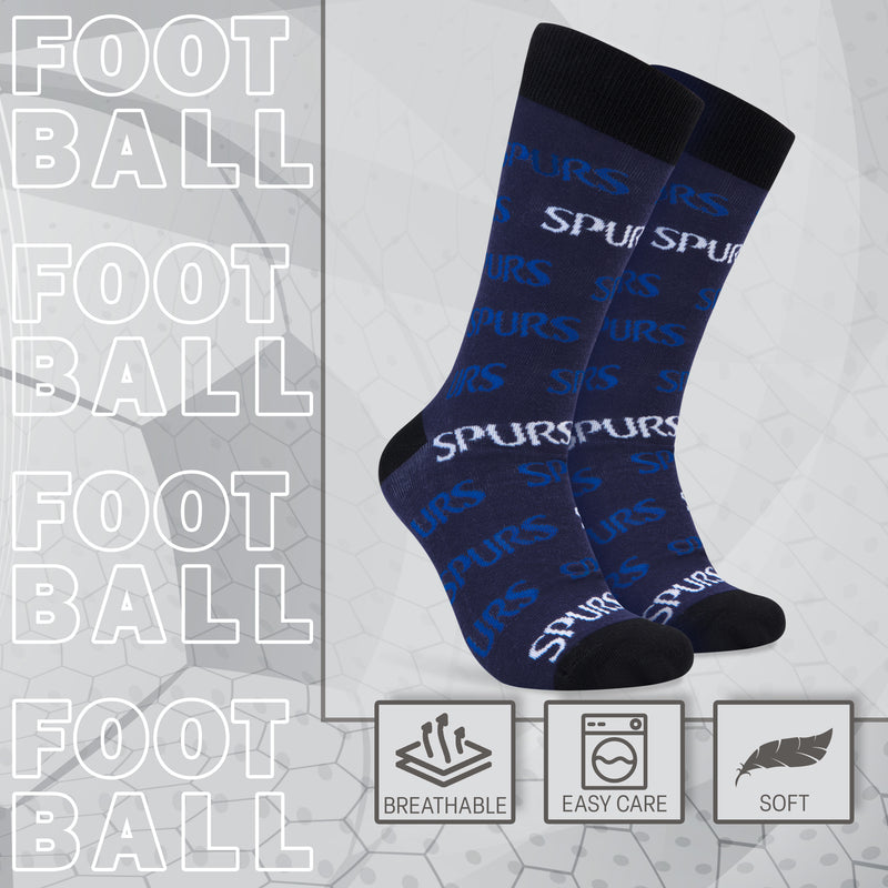 Tottenham Hotspur F.C. Boys Socks, 4 Pack Breathable Socks Supporters' Gear - Spurs Gifts for Boys